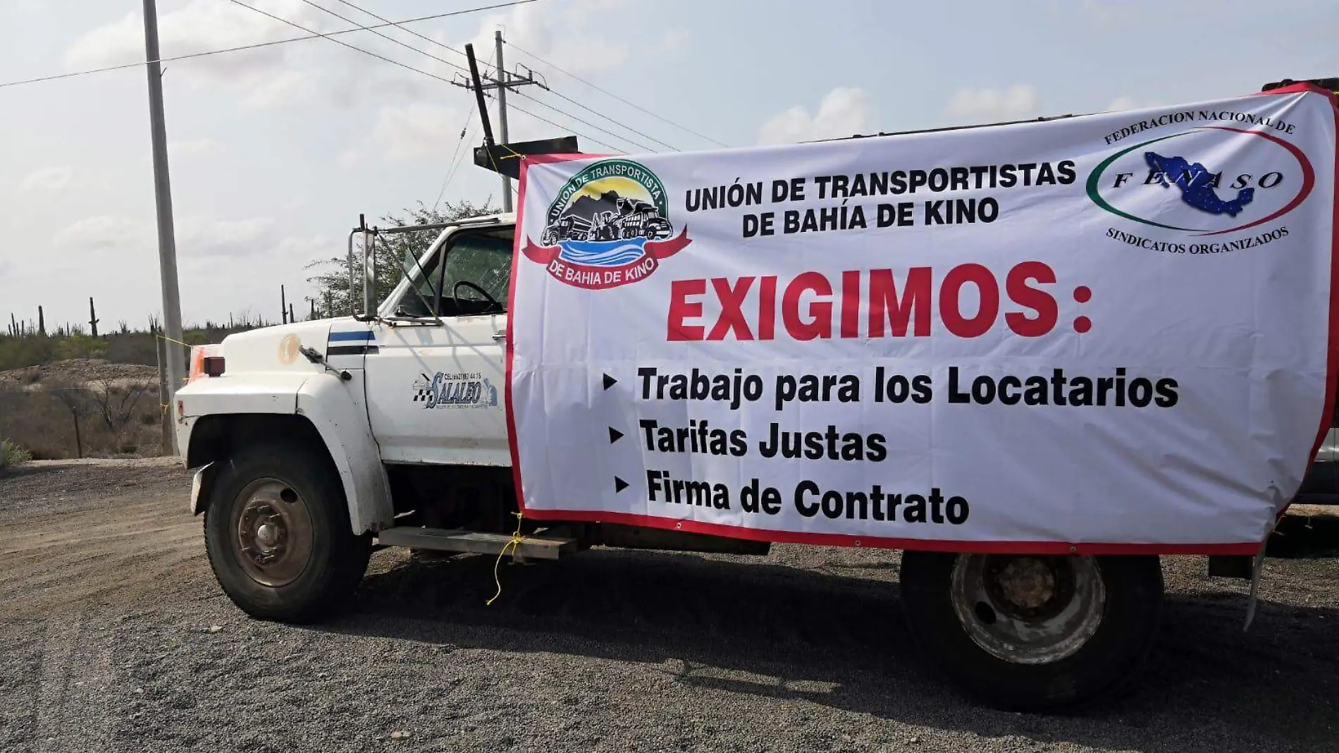 protestan-transportistas-bahia-de-kino 2